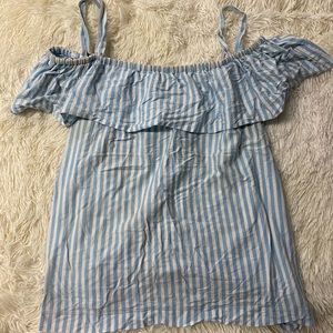 JCREW pintstripe summer tank